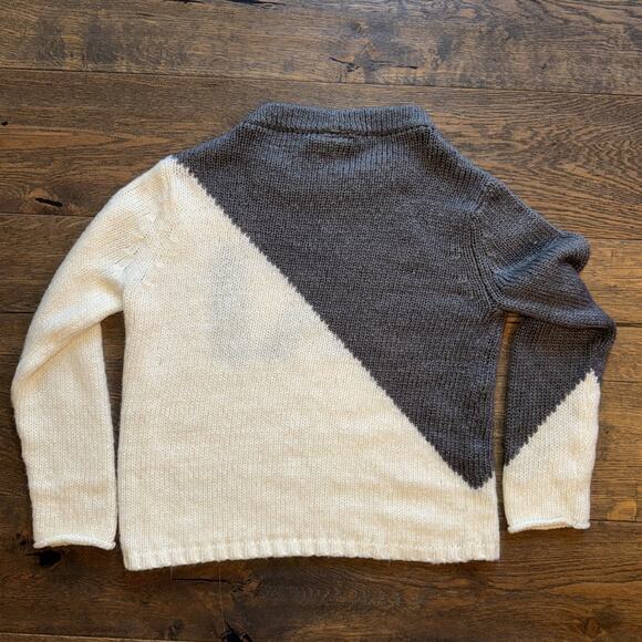 Wooden Ships "SKI" Womens SM/MED Mohair/Wool Blend Colorblock Sweater Pullover - Picture 10 of 15